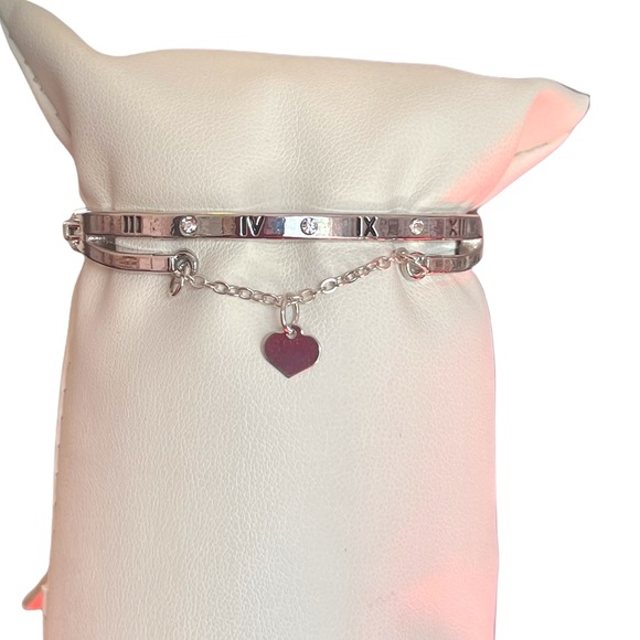 Roman Numeral Rhinestone Bracelet - Picture 1 of 10